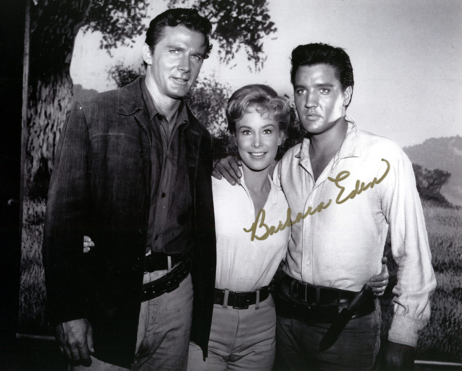 Barbara Eden – Signed Photo – Flaming Star (elvis Presley 