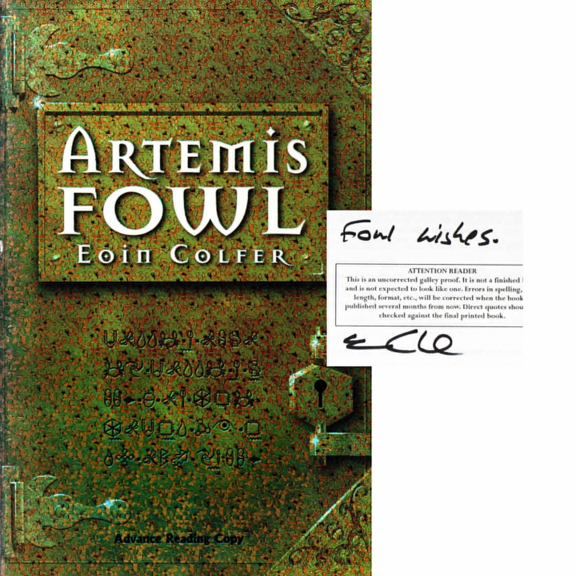 ARTEMIS FOWL, Eoin Colfer