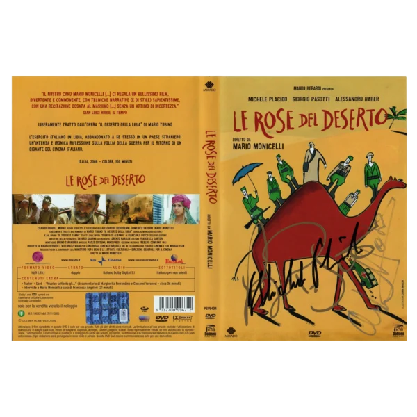 Giorgio Pasotti, Alessandro Haber and Michele Placido - Signed Dvd Cover - Le rose del deserto - Image 4