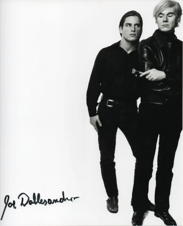 Joe Dallesandro - Signed Photo - Joe with Andy Warhol