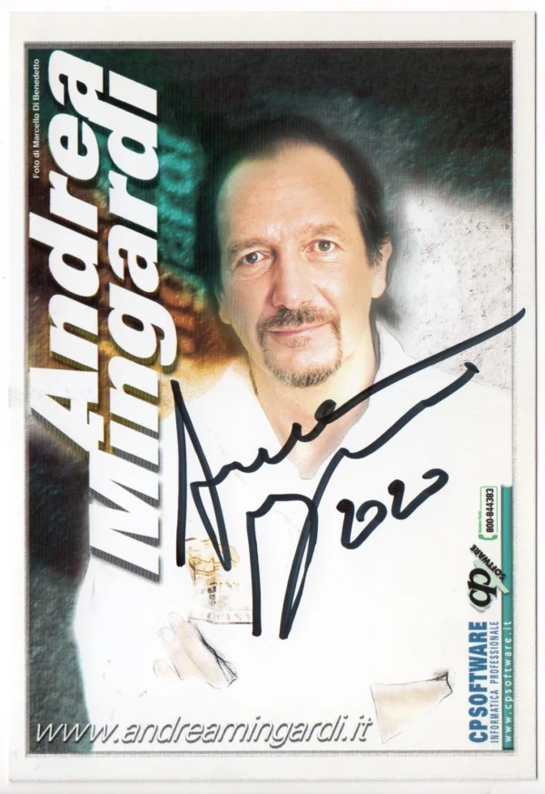 Andrea Mingardi - Official Signed Postcard - Image 2