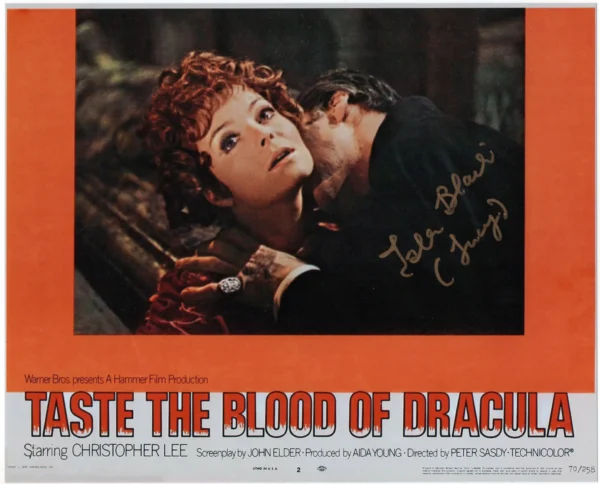 Isla Blair - Signed Photo - Taste the Blood of Dracula