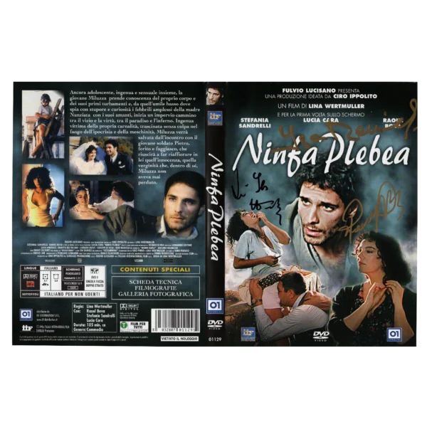 Lina Wertmüller, Raoul Bova and Isa Danieli - Signed Dvd Cover - Ninfa plebea