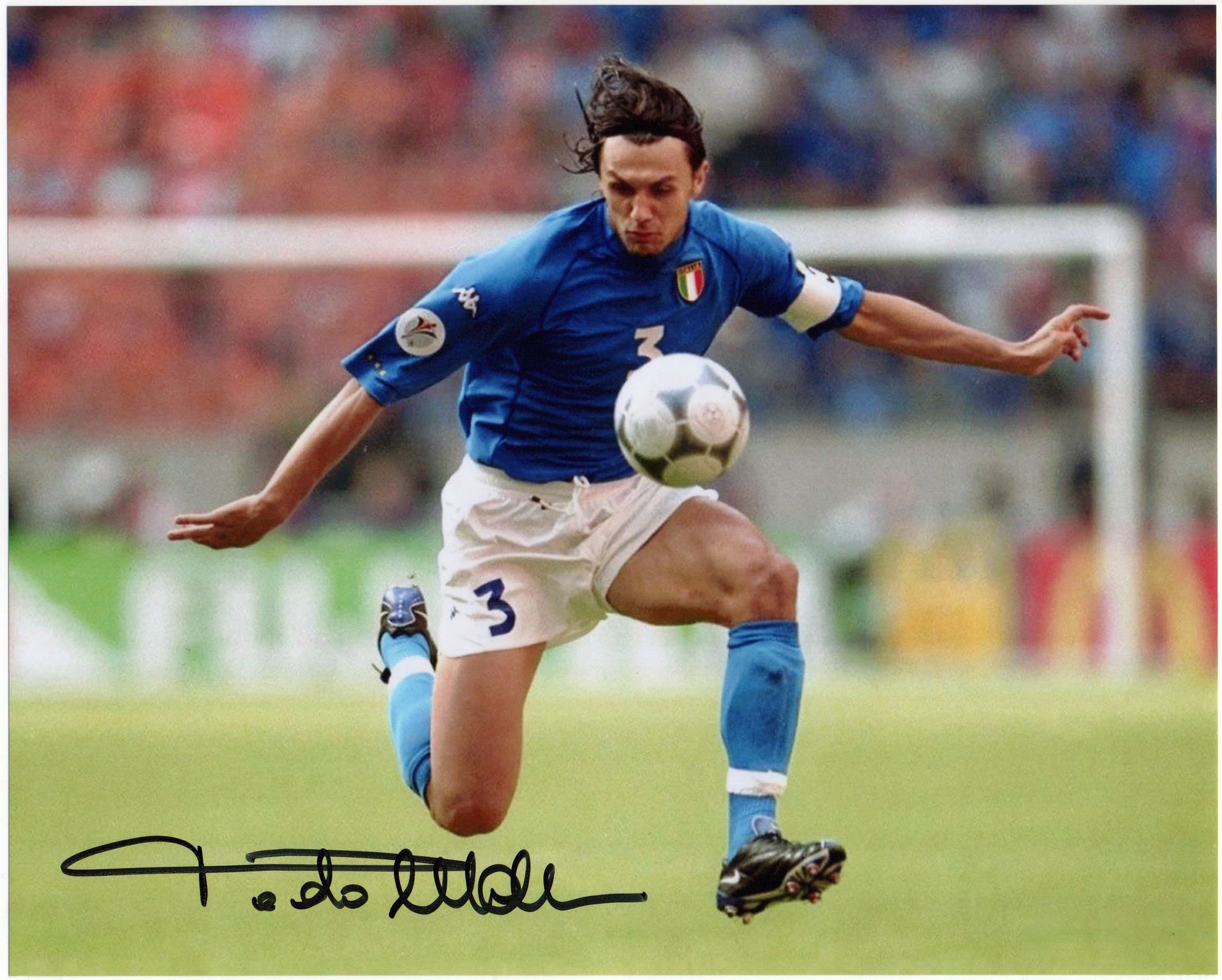 Paolo Maldini Signed Photo Soccer Italy National Football Team Signedforcharity