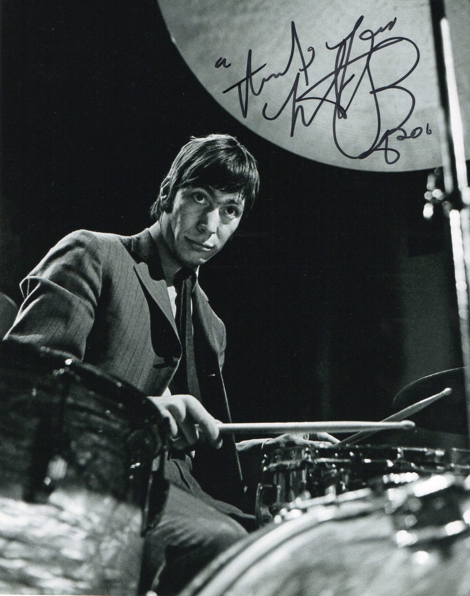 Charlie Watts (Rolling Stones) – Signed Photo - SignedForCharity