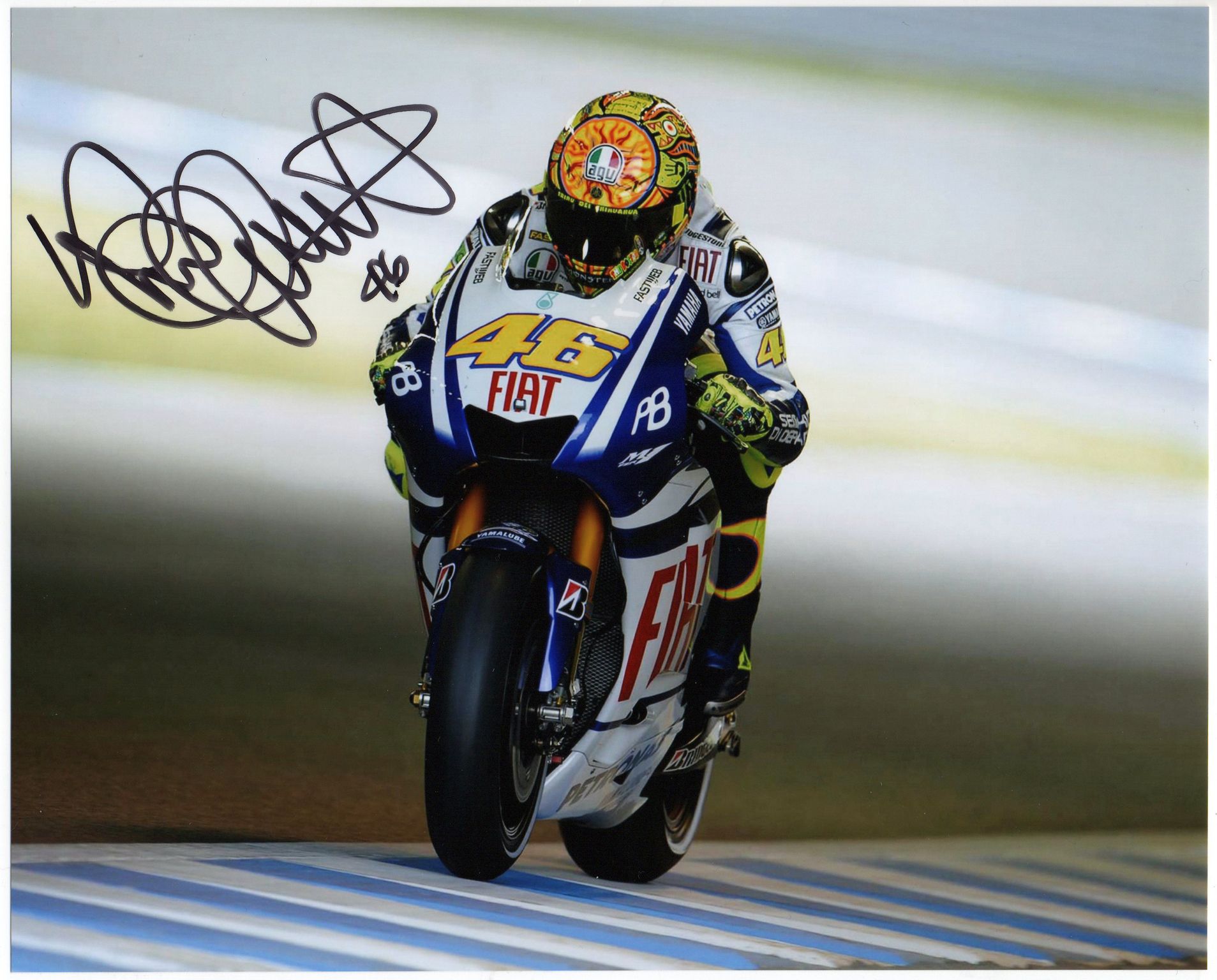 Valentino Rossi Signed Photo Moto Gp - SignedForCharity