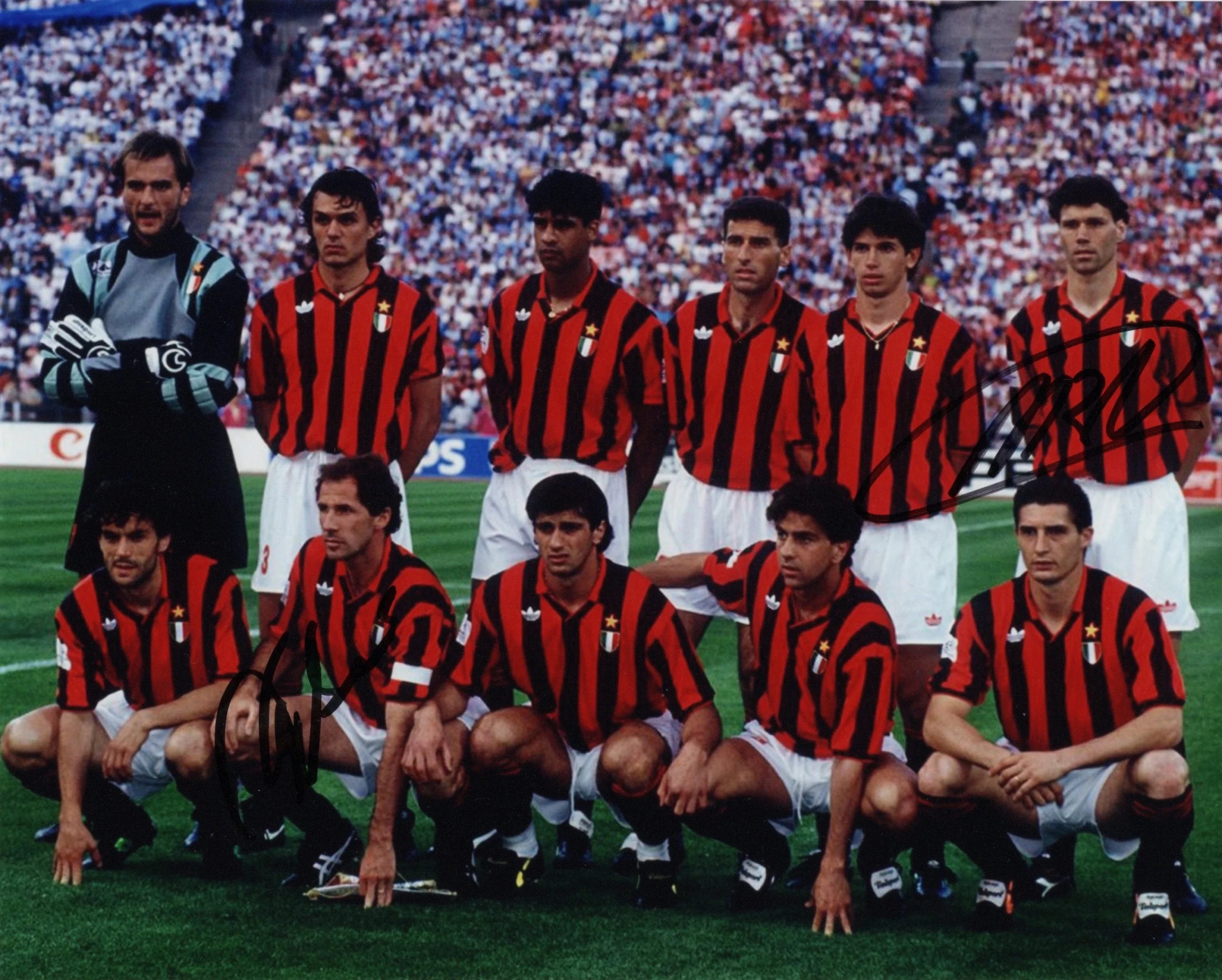 Marco van Basten and Franco Baresi - Signed Photo - Soccer (Milan)