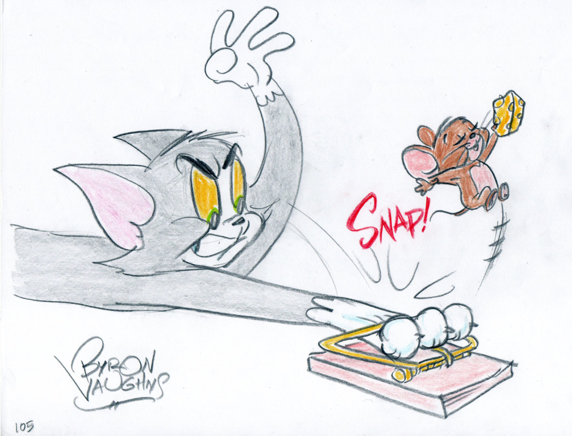 Pencil Sketch Of tom And Jerry