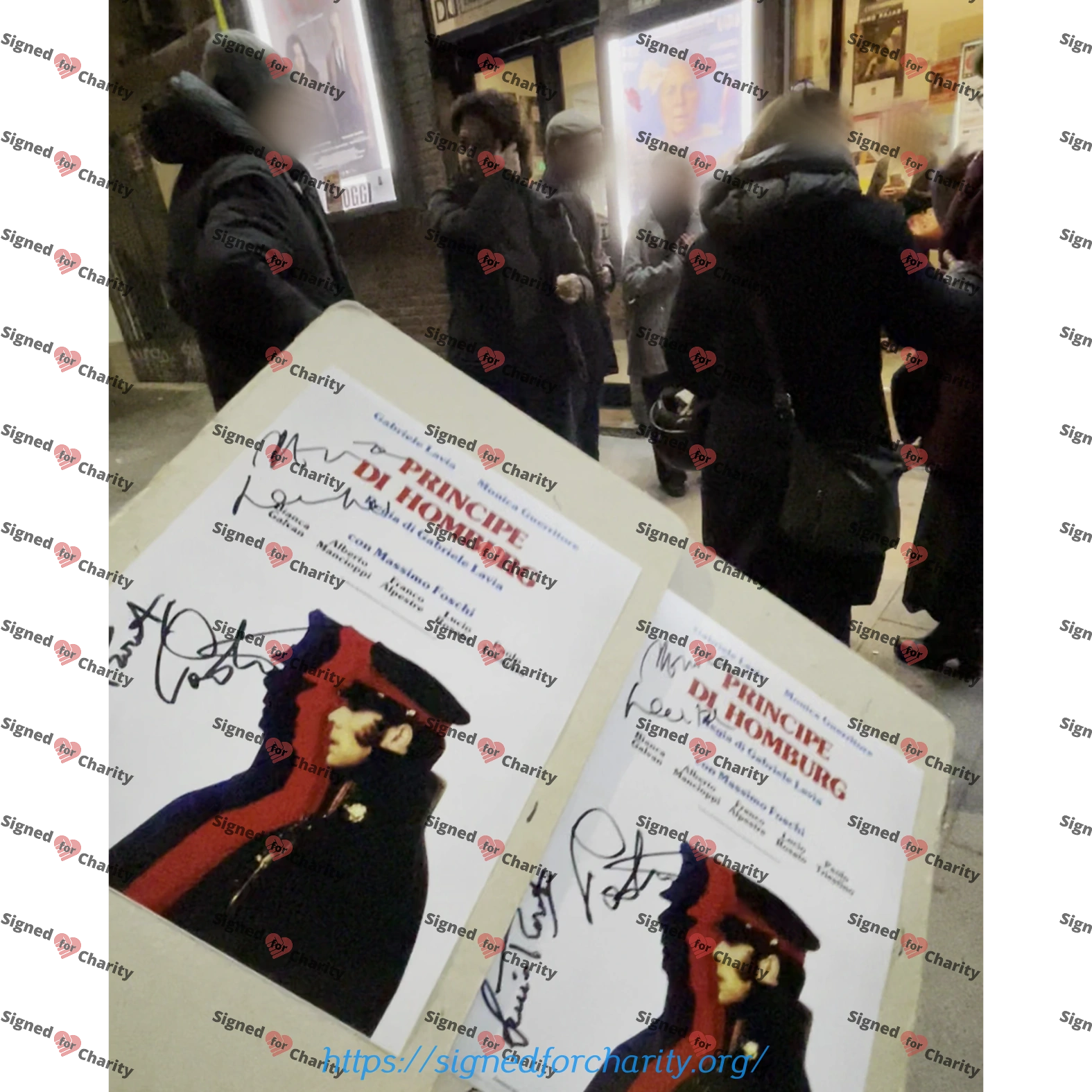 Lucio Rosato, Paolo Triestino and Monica Guerritore - Signed Photo - Principe di Homburg - Image 4