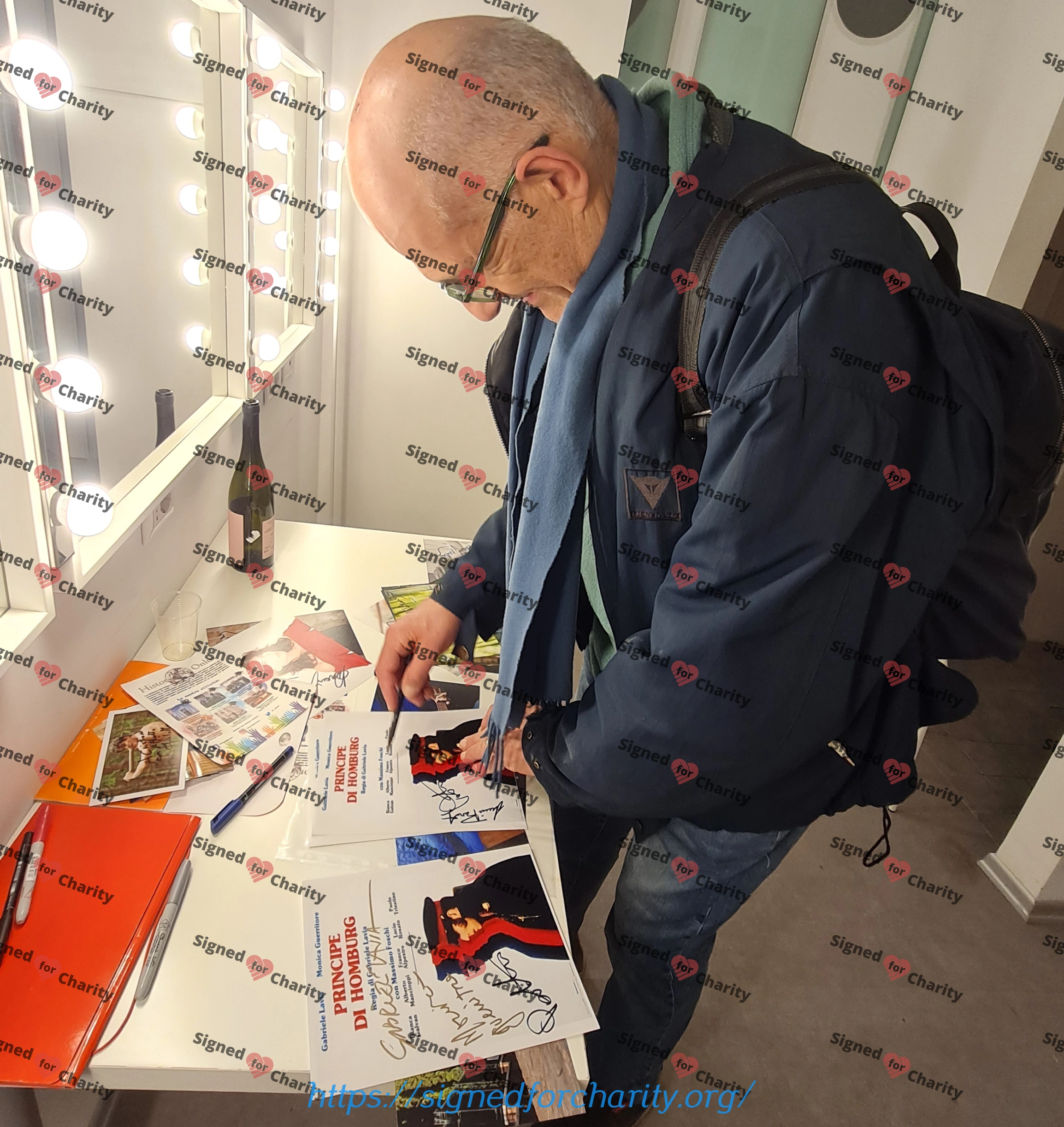 Lucio Rosato, Paolo Triestino and Monica Guerritore - Signed Photo - Principe di Homburg - Image 2