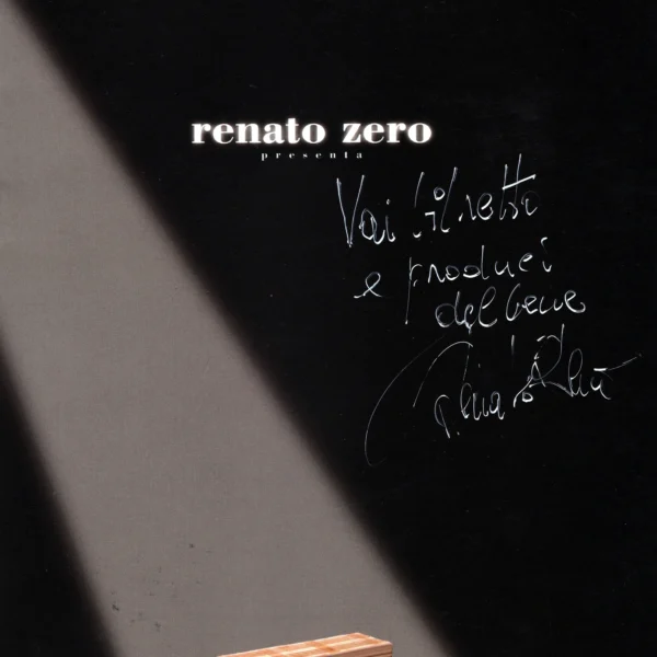 Renato Zero - Signed Tour Book Program - Cantiere Fonòpoli - Image 2