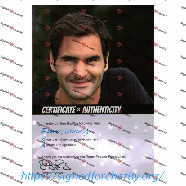 T-Shirt Autografata da Roger Federer
