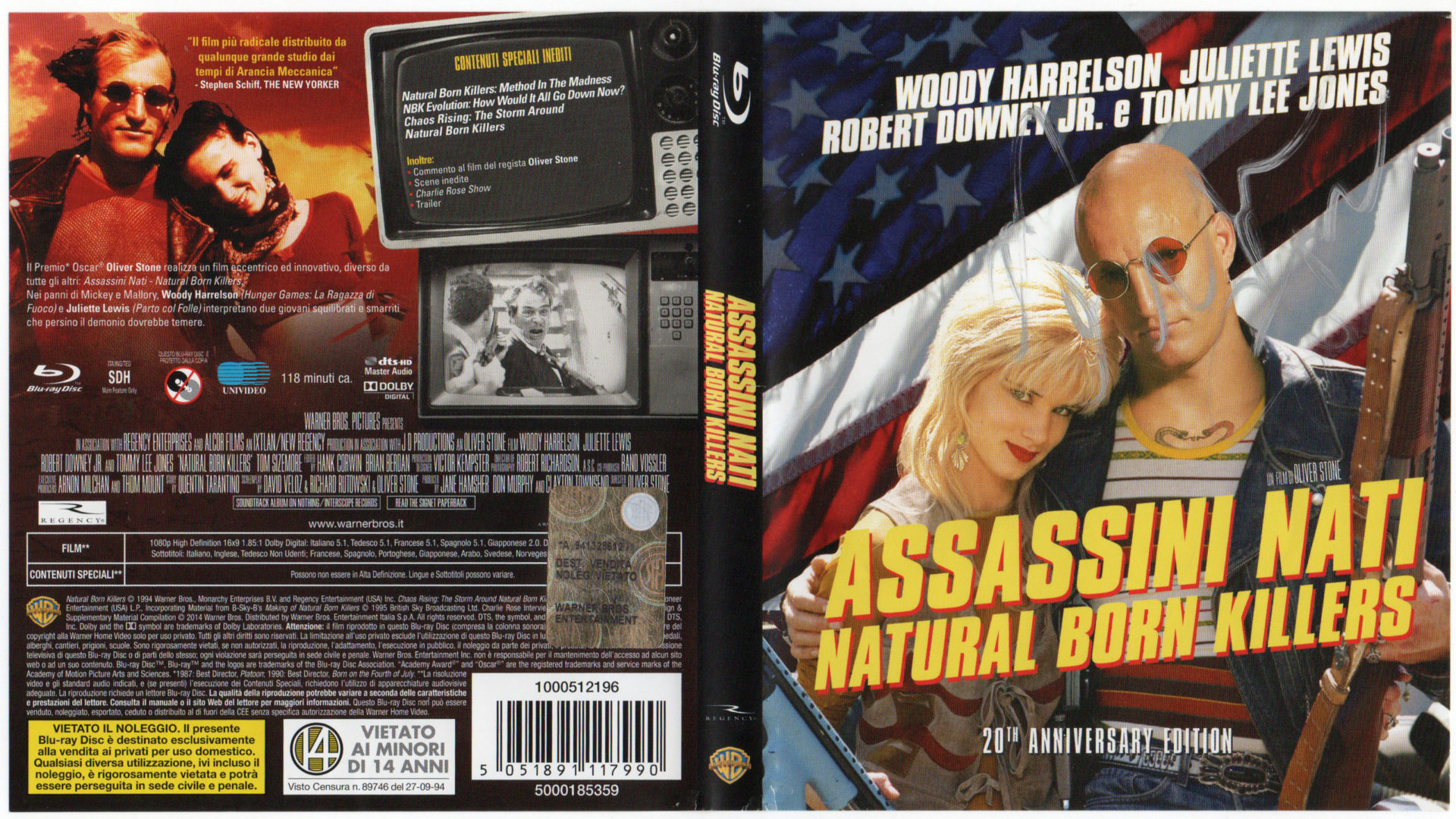 Blu-ray- Assassinos Por Natureza - Dir: Oliver Stone - Semin