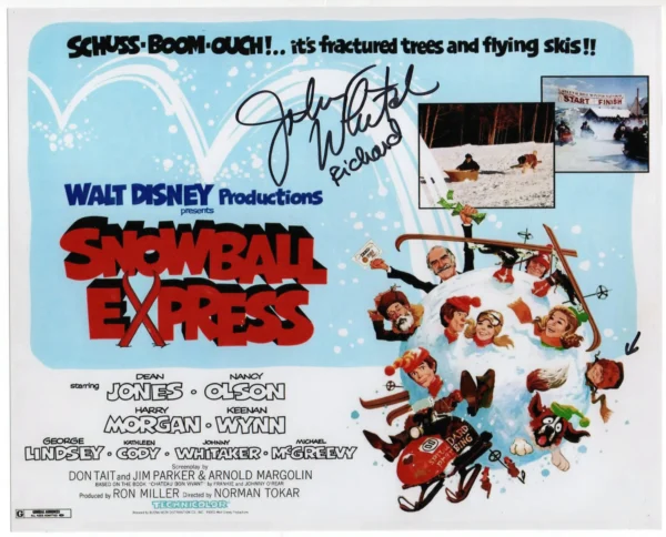 Johnny Whitaker - Signed Photo - Snowball Express (Pistaaa... arriva il gatto delle nevi)