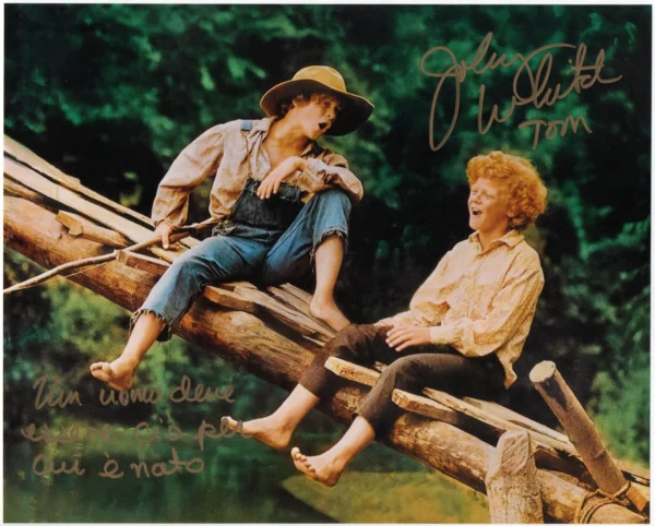 Johnny Whitaker - Signed Photo - Tom Sawyer