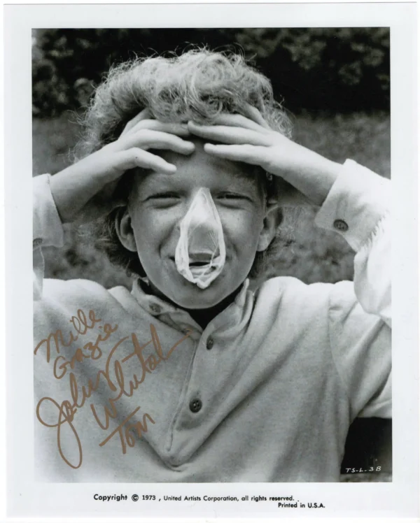 Johnny Whitaker - Signed Photo - Tom Sawyer