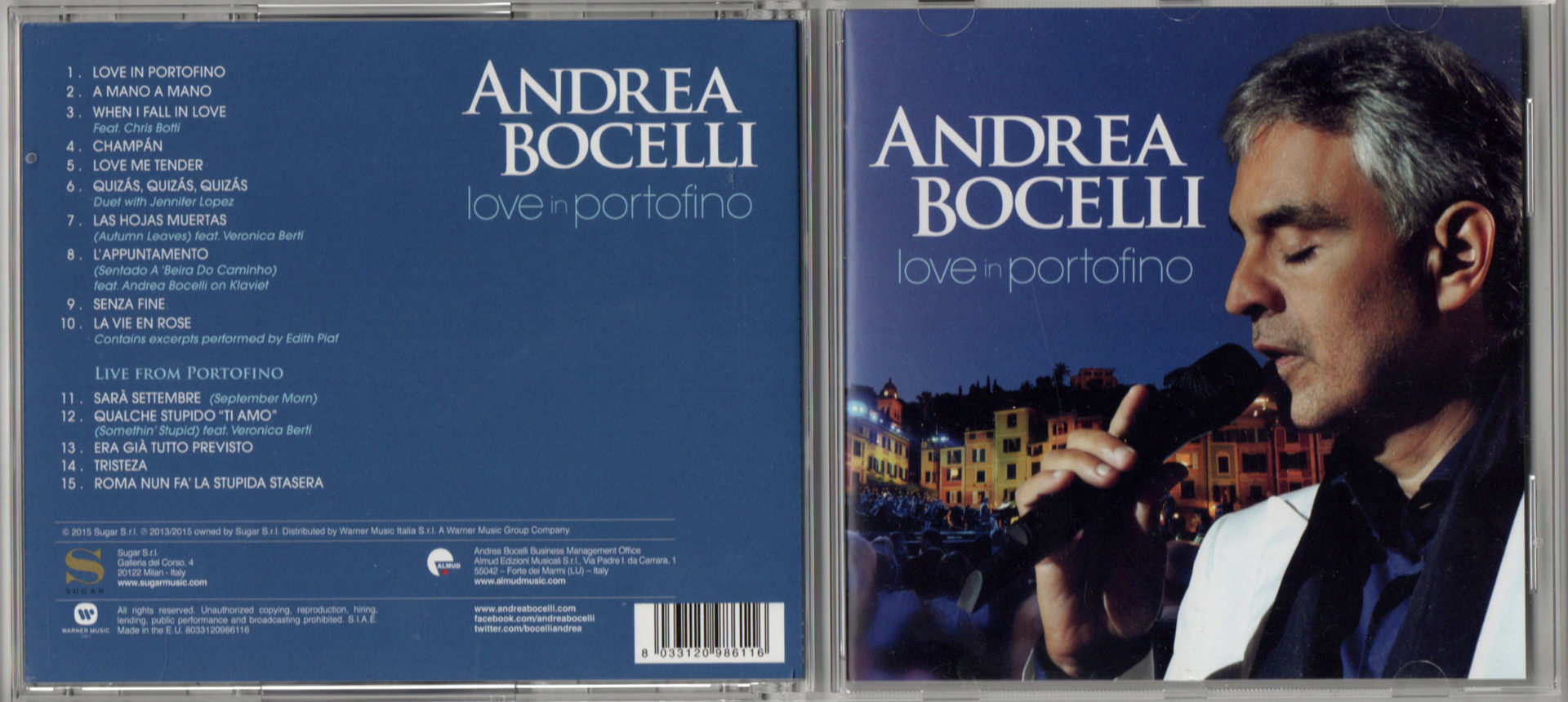 Andrea Bocelli & his son Amos (on piano) - Love Me Tender - live on  German TV, April 13, 2013 