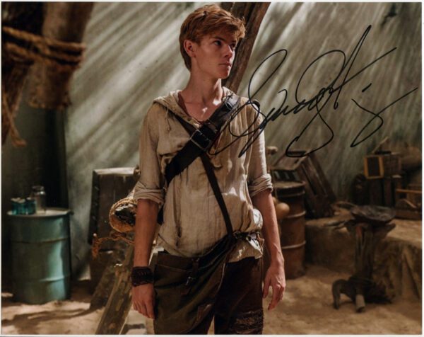 Thomas Brodie Sangster Signed Photo The Maze Runner