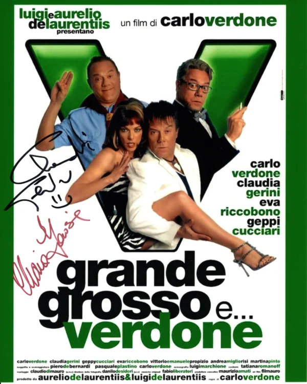 Clizia Fornasier and Claudia Gerini - Signed Photo - Grande, grosso e... Verdone