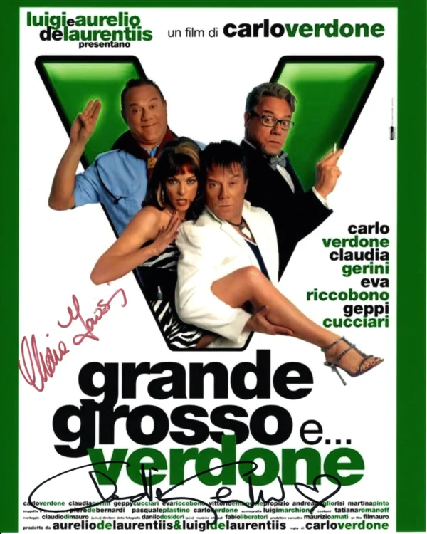 Clizia Fornasier and Claudia Gerini - Signed Photo - Grande, grosso e... Verdone (2008)