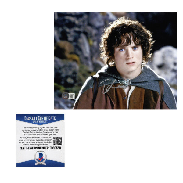 Elijah Wood - Signed Photo - The Lord of the Rings: The Fellowship of the Ring BAS COA