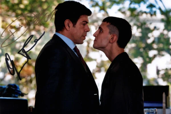 Giacomo Ferrara and Pierfrancesco Favino - Signed Photo - Suburra (La Serie)