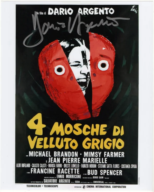 Dario Argento - Signed Photo - Four Flies On Grey Velvet (Quattro mosche di velluto grigio) BAS COA - Image 2