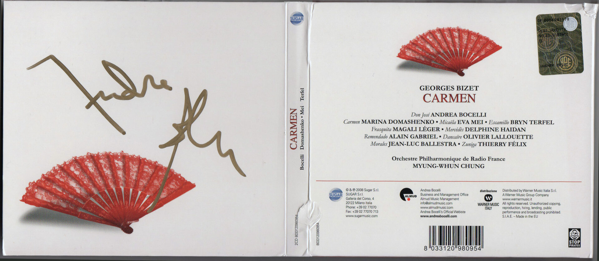 CD Album - Andrea Bocelli - Cinema - Sugar - Italy
