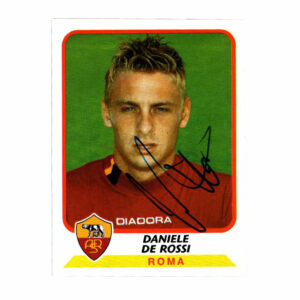 Daniele De Rossi – Rookie Autographed Soccer Sticker Card – Panini 