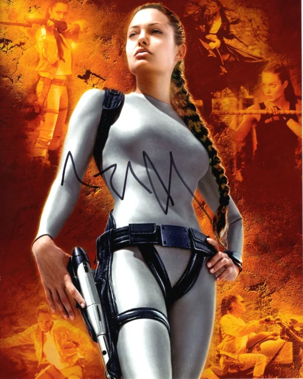 Angelina Jolie - Signed Photo - Lara Croft Tomb Raider: The Cradle of Life BAS COA - Image 3