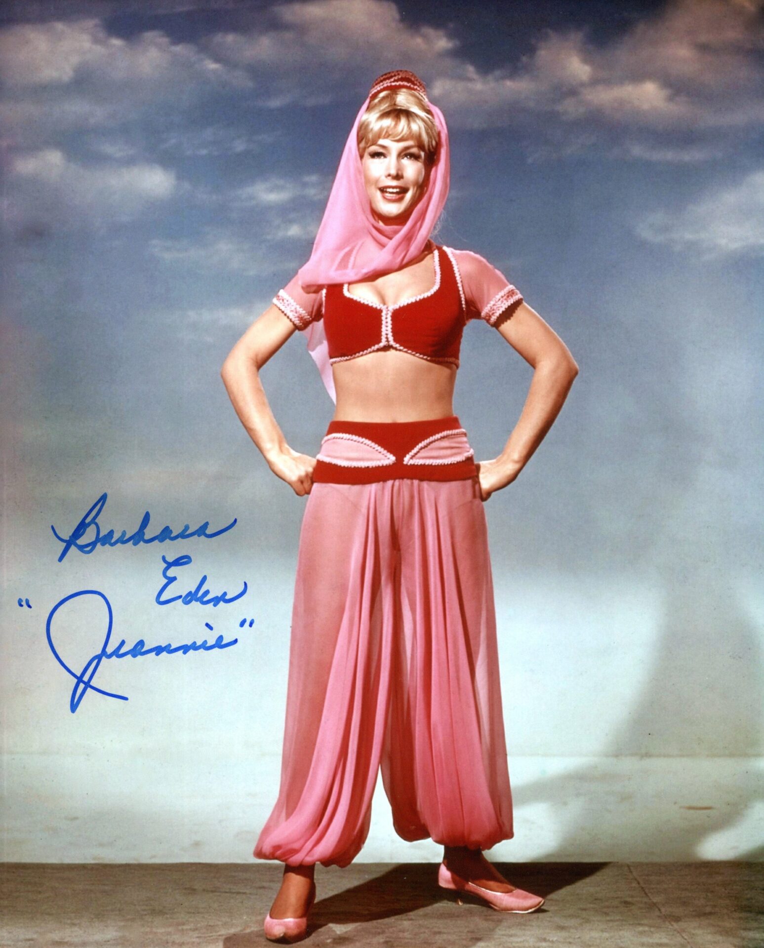 Barbara Eden Signed Photo I Dream Of Jeannie Signedforcharity