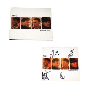 Blue Cd Heart & Soul with hand signed card (card autografata)