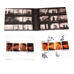 Blue Cd Heart & Soul with hand signed card (card autografata)