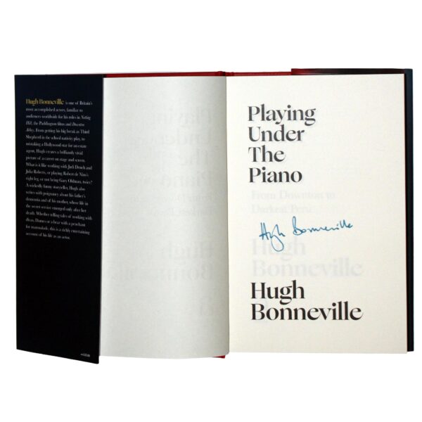 Playing Under the Piano by Hugh Bonneville - Signed Edition Libro Autografato