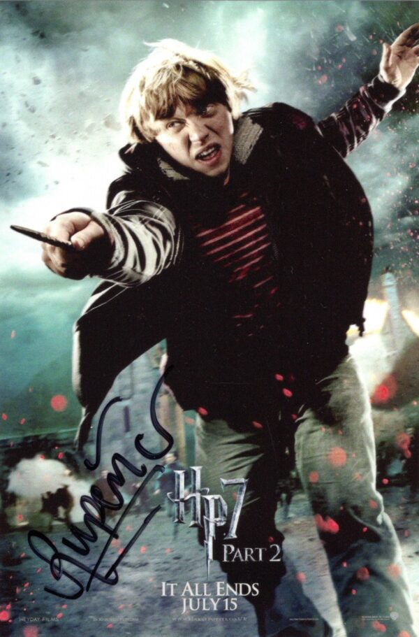 Foto autografata da Rupert Grint.