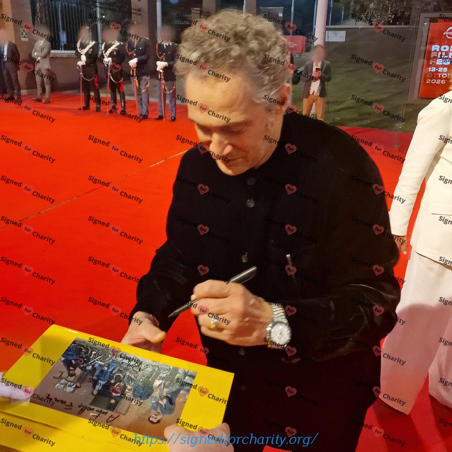 Fassari, Scamarcio, Santamaria & Accorsi - Quadruple Signed Photoo - Romanzo Criminale - Image 4