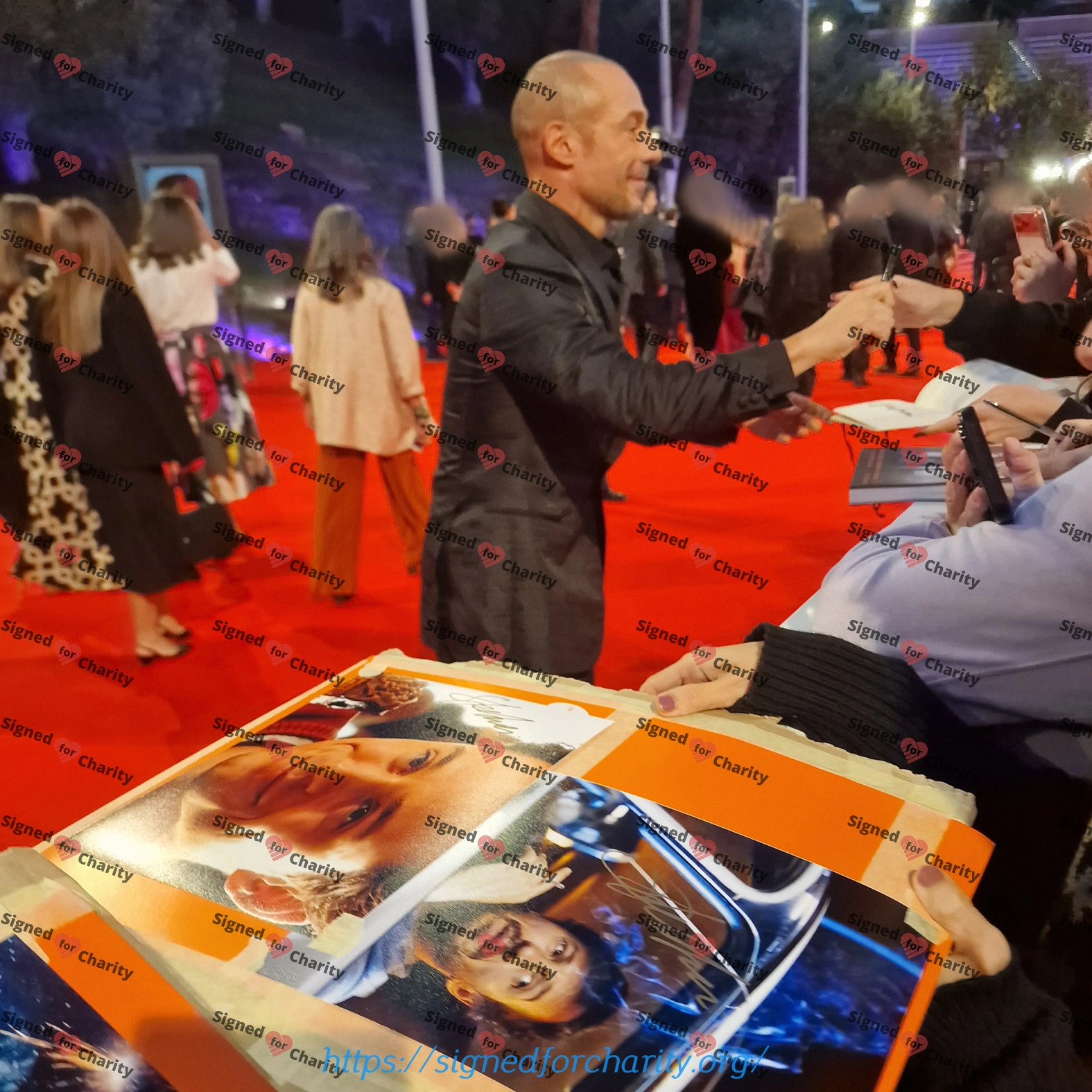 Fassari, Scamarcio, Santamaria & Accorsi - Quadruple Signed Photoo - Romanzo Criminale - Image 5