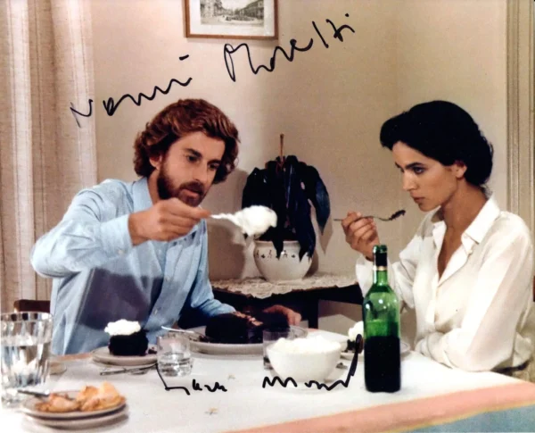 Nanni Moretti and Laura Morante - Signed Photo - Bianca