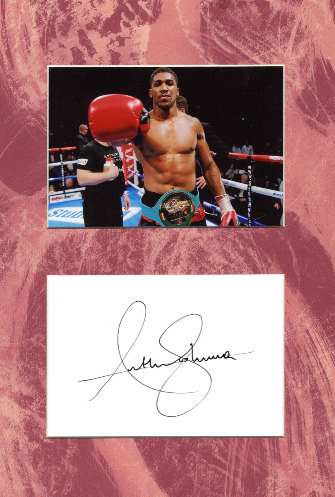 Anthony Joshua Signed Autograph Photo Print – Boxing Fan Gift – PRE-PRINTED SIGNATURE