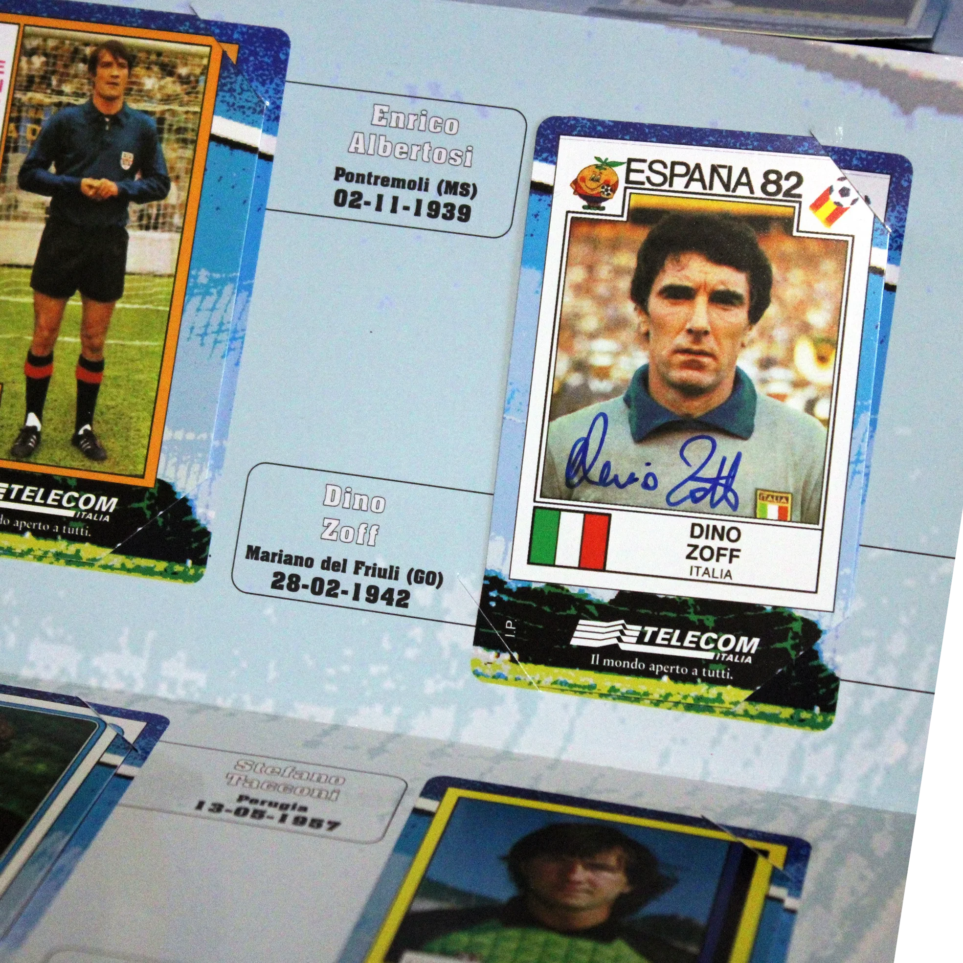 Dino Zoff & Stefano Tacconi Signed Serie A Goalkeepers Panini Folder โ With Proof Photos