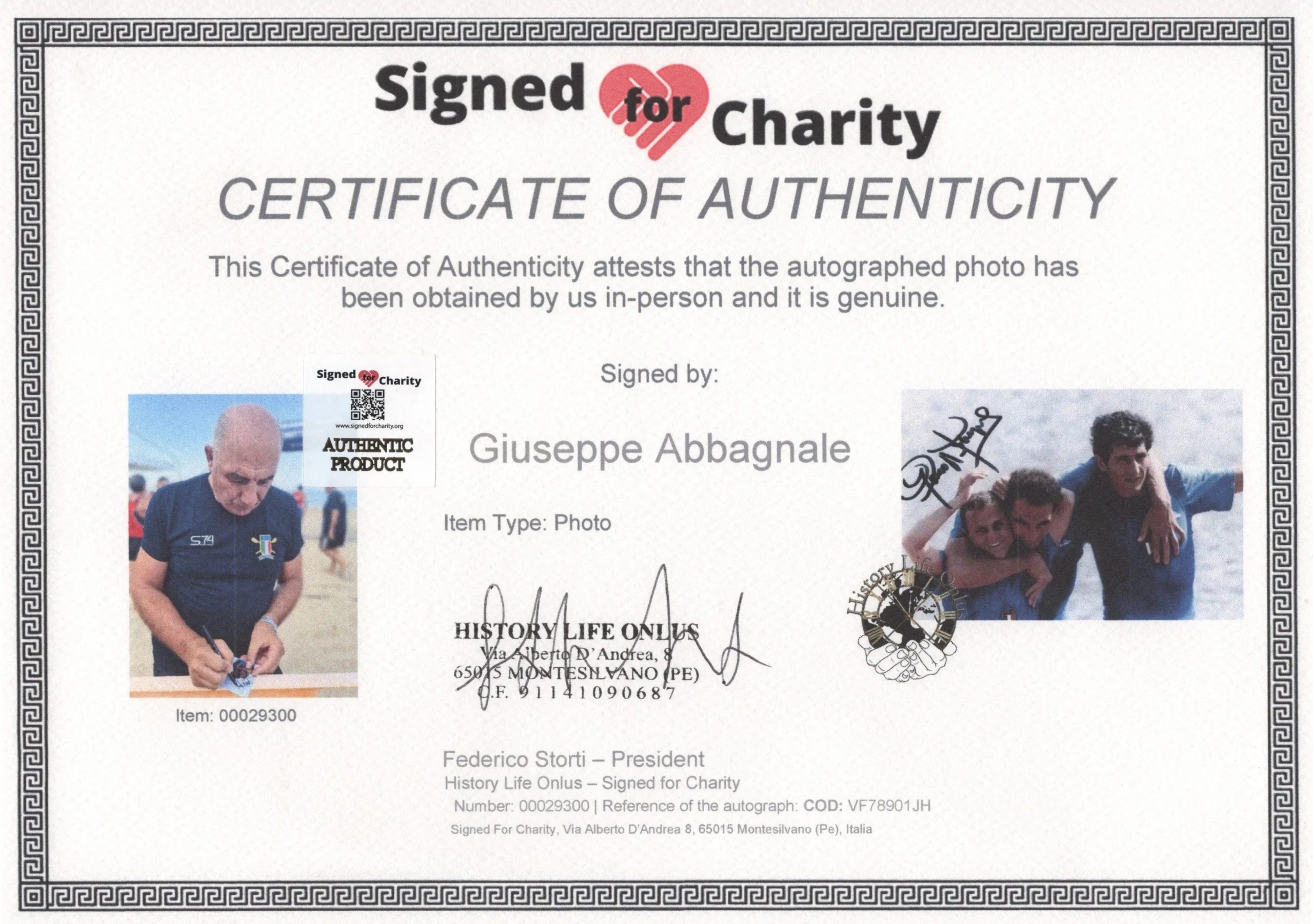 Giuseppe Abbagnale - Signed Photo - Italian Rowers - Image 3