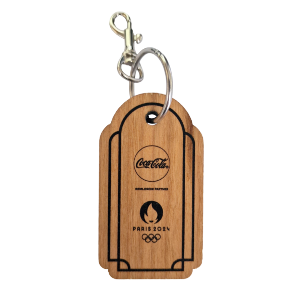 Olympic Games Paris 2024 Coca-Cola Olympic Village Service Keyring