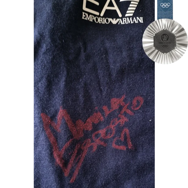 Manila Esposito - Signed Armani T-shirt - Paris Olympics 2024 (Italian National Team) - Image 5