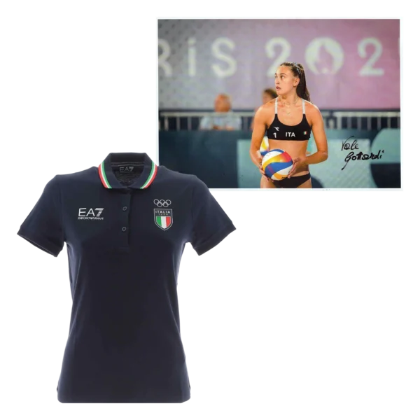 Valentina Gottardi - Signed Photo with Official Armani Polo - Paris Olympics 2024 (Italian National Team)