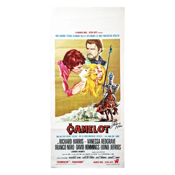 Franco Nero - Signed Poster - Camelot (1968)