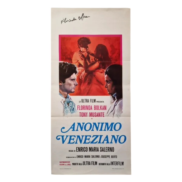 Florinda Bolkan - Signed Poster - Anonimo veneziano (1970)