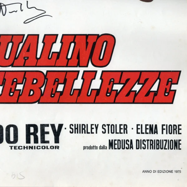 Giancarlo Giannini and Lina Wertmüller - Signed Poster - Pasqualino Settebellezze (1975) - Image 4