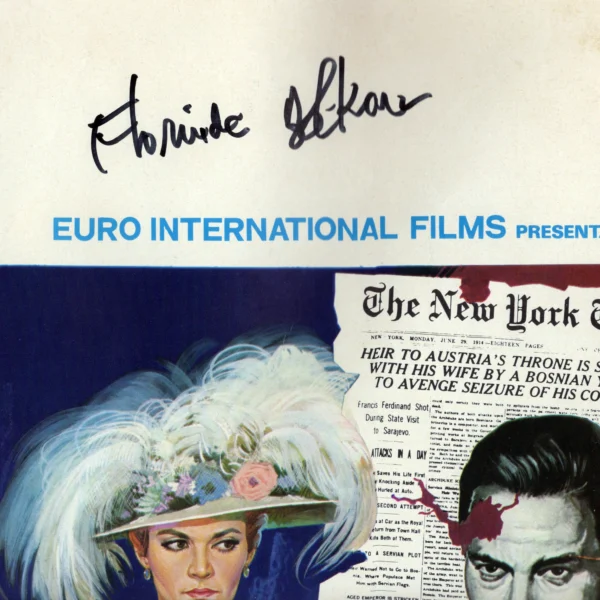 Florinda Bolkan - Signed Poster - Quel rosso mattino di giugno attentato a Sarajevo (1975) - Image 3