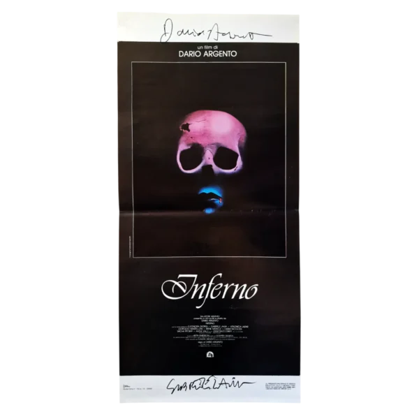 Dario Argento and Gabriele Lavia - Signed Poster - Inferno (1980)