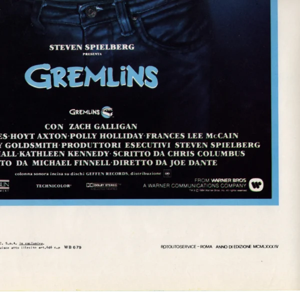 Joe Dante - Signed Poster - Gremlins (1984) - Image 3